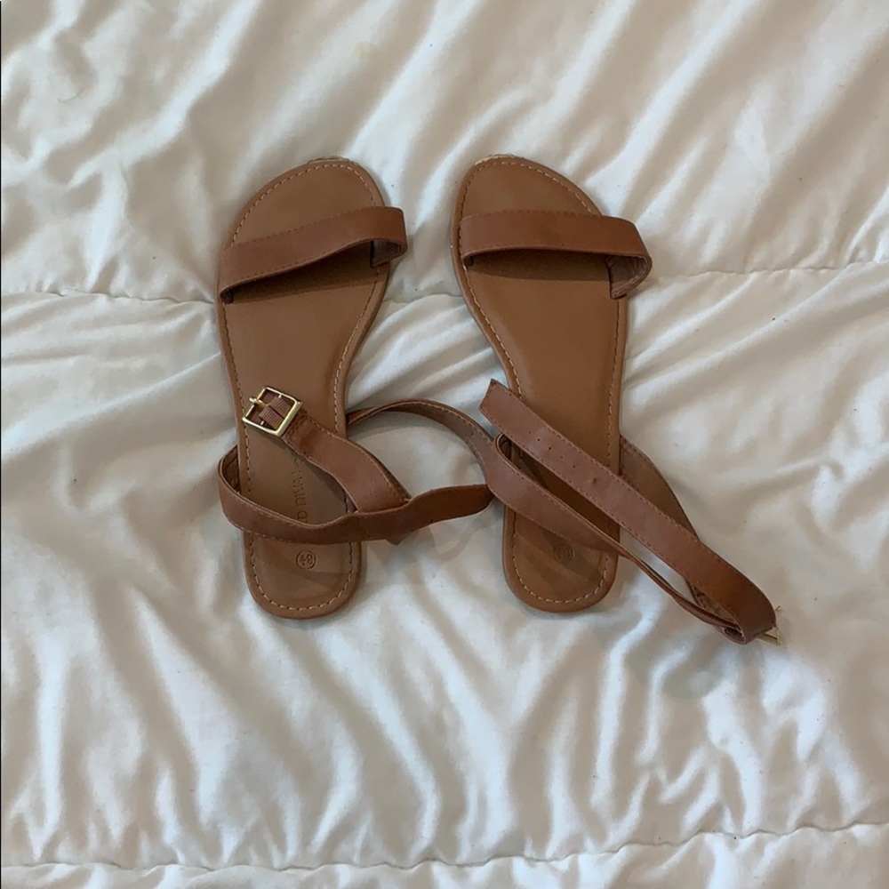 brown sandals